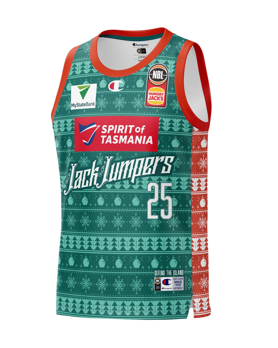Tasmania JackJumpers 23/24 Christmas Round Jersey Milton Doyle