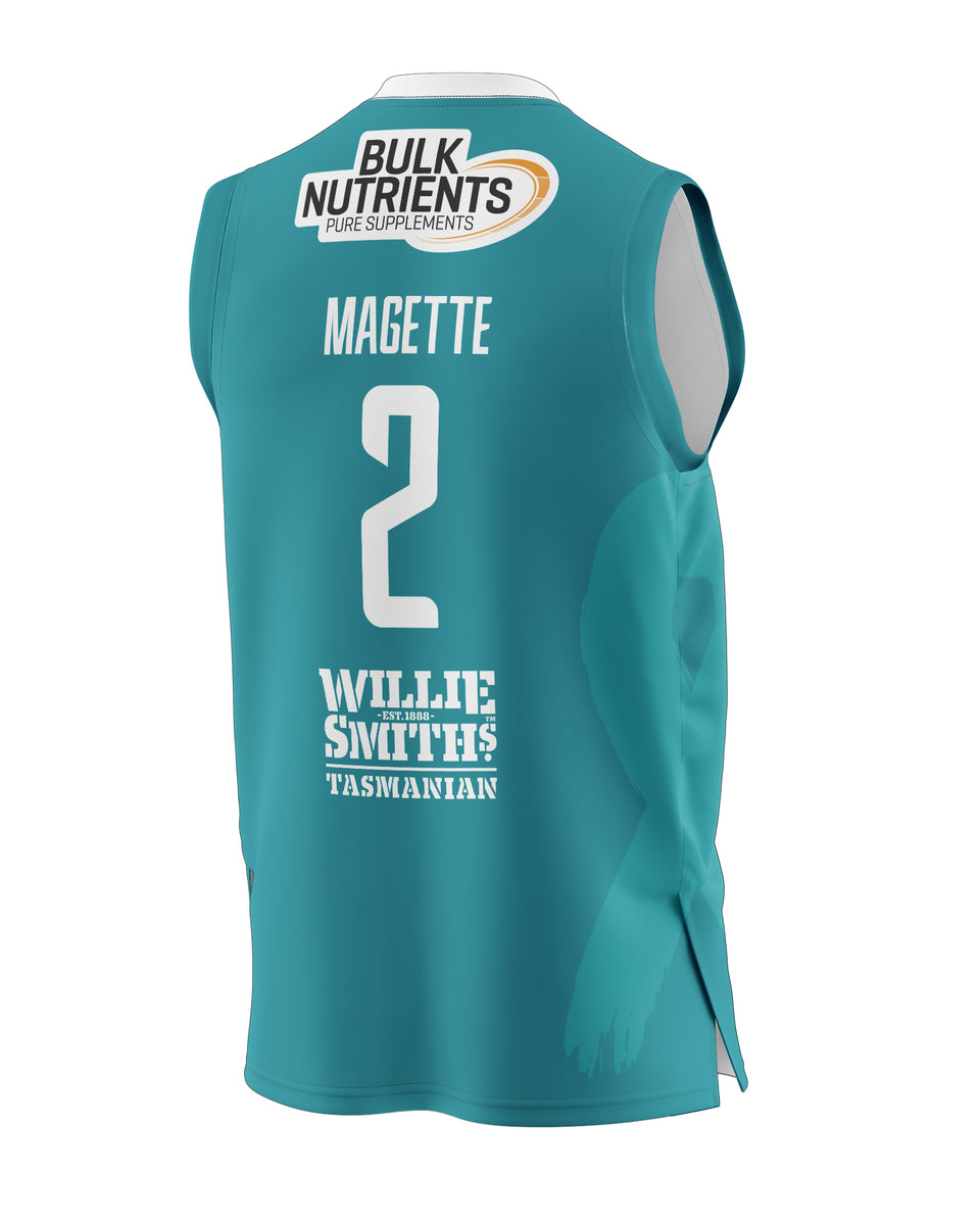 Tasmania JackJumpers 22/23 Teal Jersey Josh Magette JackJumpers Store