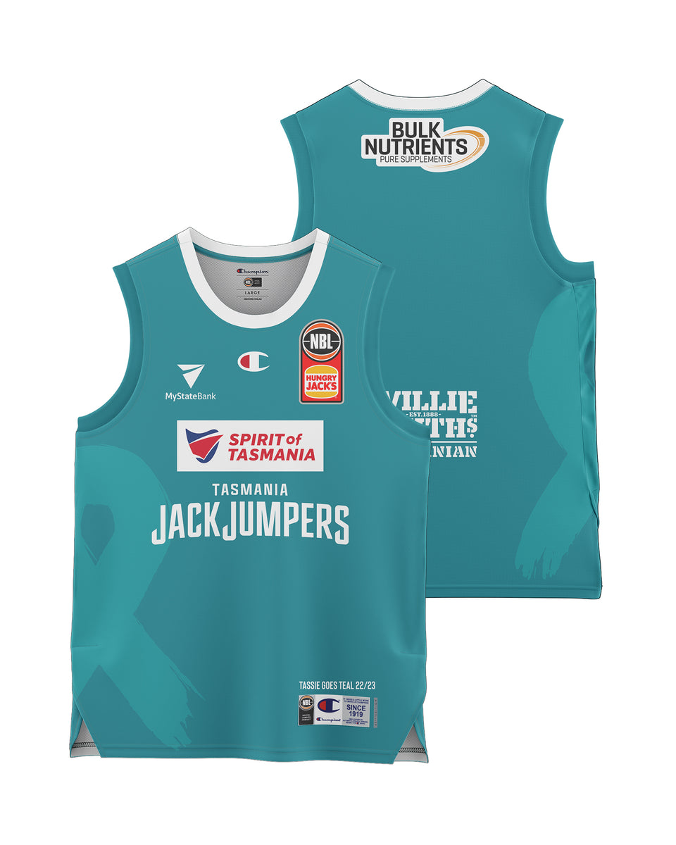 Tasmania JackJumpers 22/23 Youth Teal Jersey JackJumpers Store